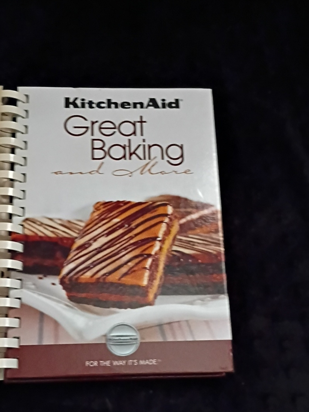 KitchenAid Great Baking and More Cookbook - White & Brown Accents